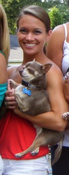My dog Bleu and myself.